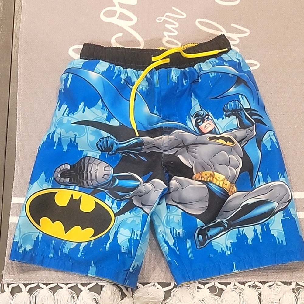 Batman swim trunks size 7
